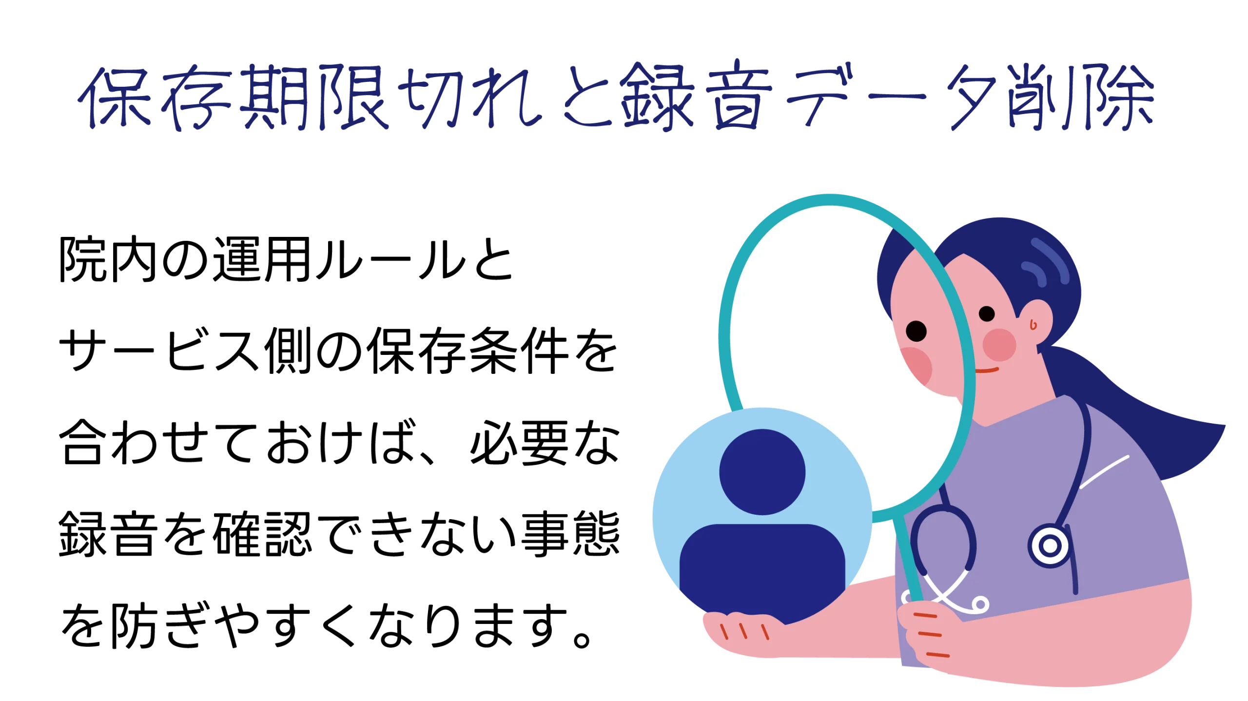 保存期限切れによる録音データの削除
